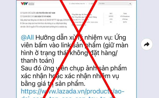 Liên tiếp xuất hiện chiêu trò lừa đảo, mạo danh VTV