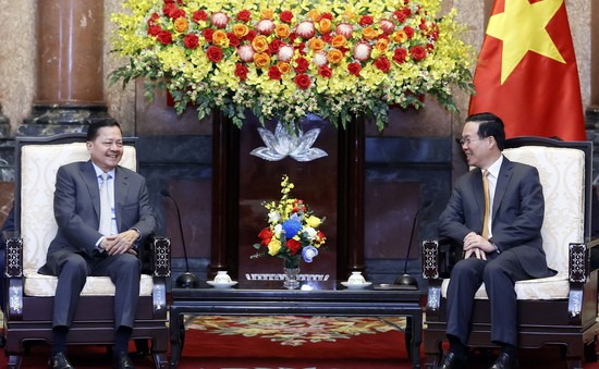 Chủ tịch nước Võ Văn Thưởng tiếp Phó Thủ tướng Campuchia Neth Savoeun