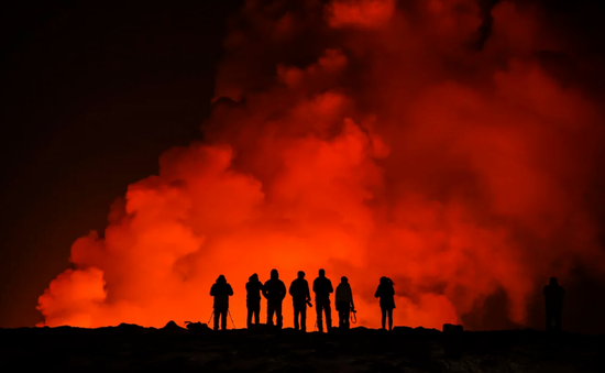 Núi lửa ở Iceland phun trào lần thứ 3 kể từ tháng 12/2023