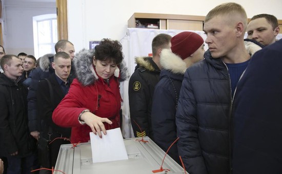 Các điểm bầu cử Tổng thống Nga 2024 bắt đầu mở cửa