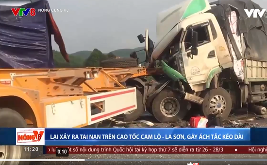 Tai nạn giao thông lại xảy ra trên cao tốc Cam Lộ - La Sơn
