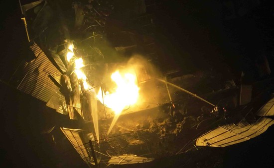 Cháy lớn ở Thường Tín, Hà Nội, 3 người bị thương