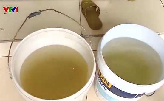 Nhiều vùng ở Tiên Lãng, Hải Phòng phải dùng nước máy bẩn, có mùi hôi tanh