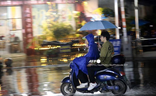 Nâng mức cảnh báo mưa dông tại Quảng Đông, Trung Quốc
