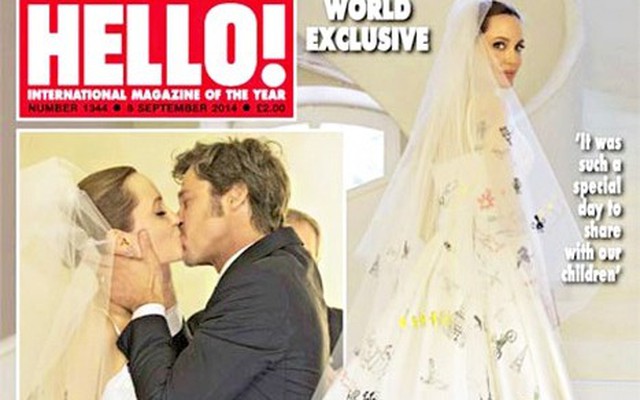 Trọn bộ ảnh cưới siêu độc của Angelina Jolie  Brad Pitt