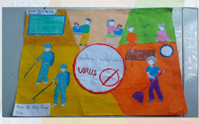 Học sinh nông thôn Cần Thơ vẽ tranh chủ đề phòng chống Covid-19 ...