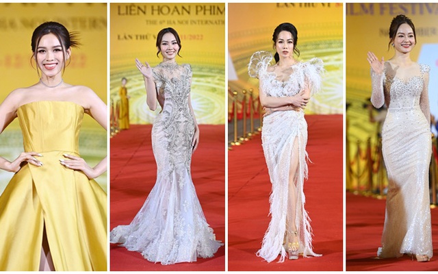 Hoa hậu Đỗ Thị Hà đọ sắc cùng dàn mỹ nhân tại lễ Khai mạc HANIFF ...