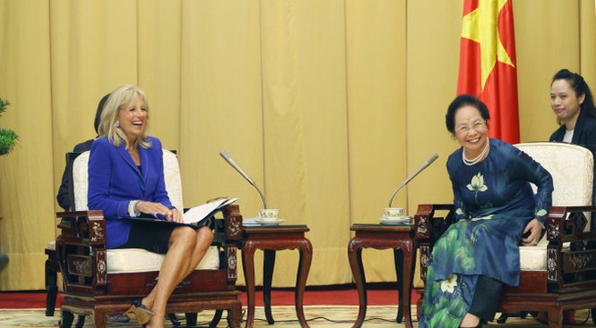 US Second Lady Jill Biden visiting Vietnam