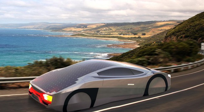 The world's first solar-powered sports car could drive forever
