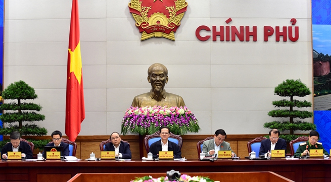 Monthly government press conference held