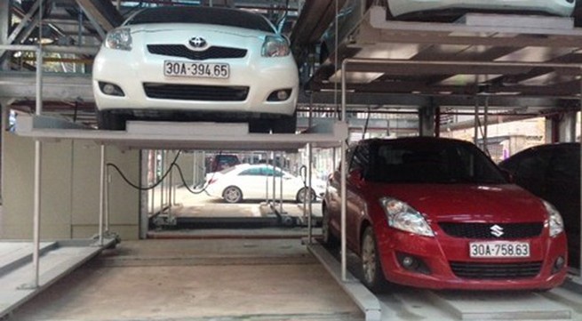 Hanoi operates new multi-storey car park