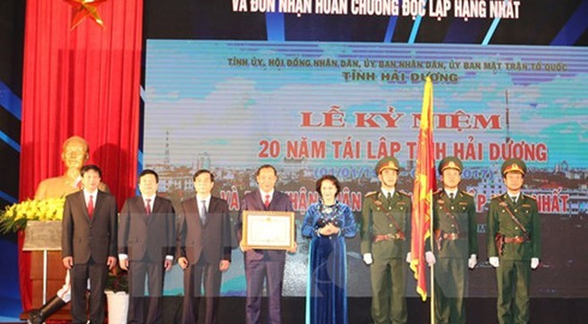 Hai Duong honoured with Independence Order for achievements