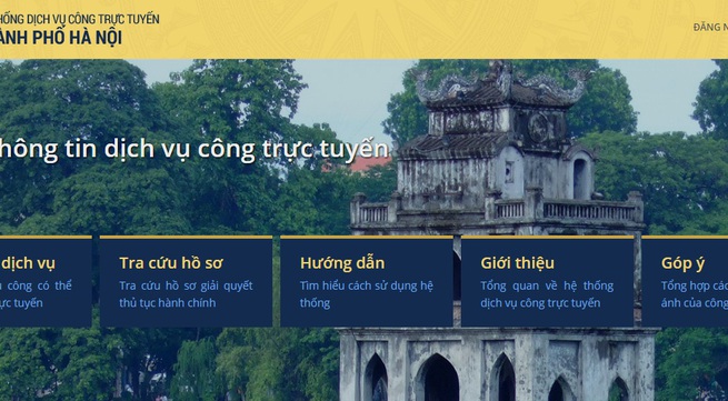 Hanoi starts online public administration