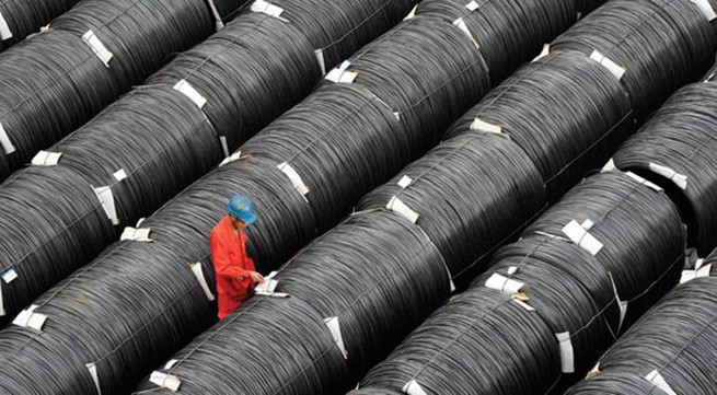 Over half of imported steel comes from China