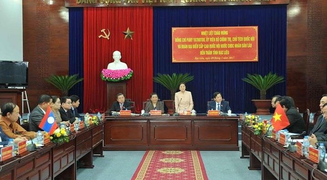 Bac Lieu hoped to increase ties with Lao localities