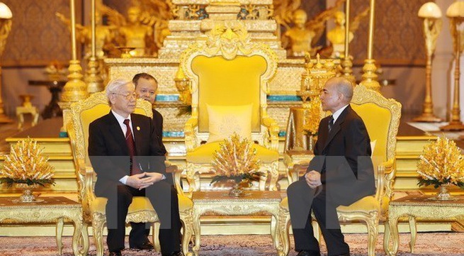 Party chief sends thank-you message to Cambodian King