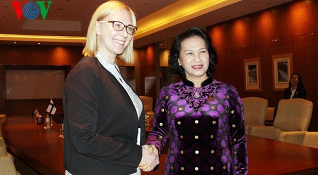 NA Chairwomen meets Finnish Parliamentary representative