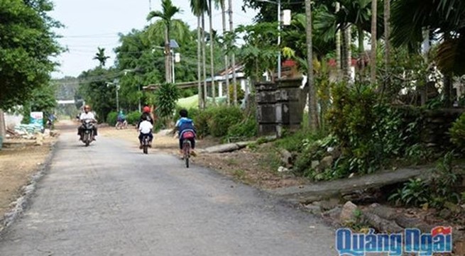 Quang Ngai’s first mountainous commune named new-style rural area
