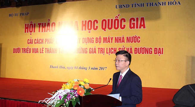 Conference to review law established under King Le Thanh Tong's regime