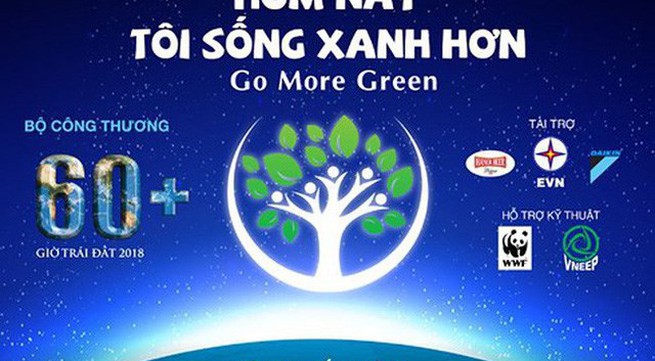 Earth Hour 2018 in Vietnam: 'Go more green'