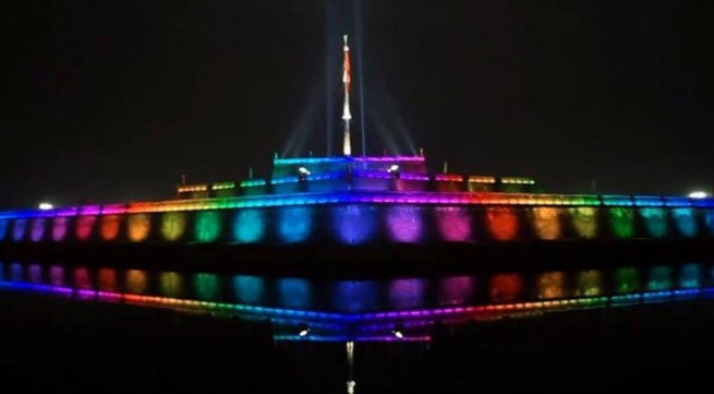 Hue lights up historic Flag Tower