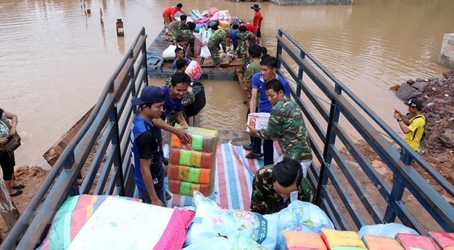 Vietnam sends US$200,000 in aid to Laos after dam collapse