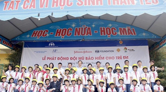 Helmets for Kids programme comes to Thai Nguyen province