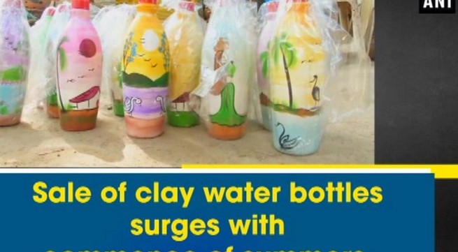 India: Sale of clay water bottles surges with summer heat
