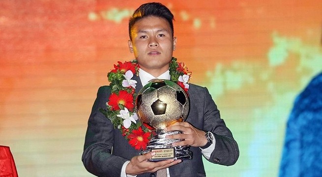 Nguyen Quang Hai wins Vietnamese Golden Ball Award 2018