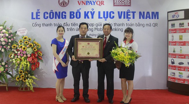 VN PAY recorded as only QR code developer on mobile banking apps