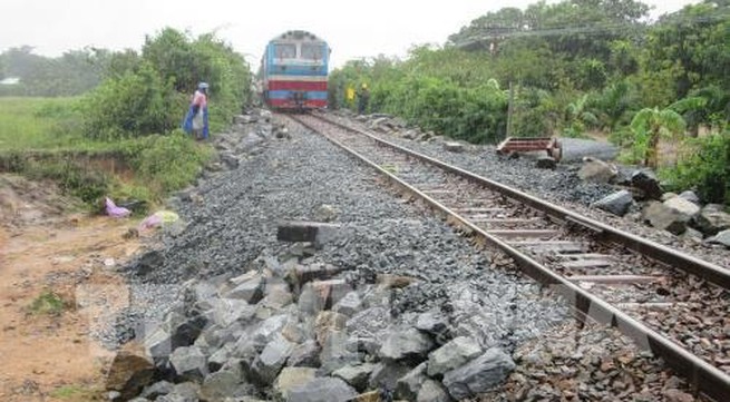 North-South railway reopens after storm