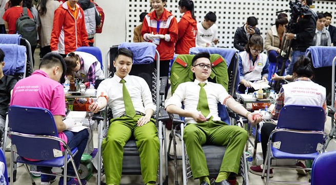 Health sector calls for blood donations ahead of Tết