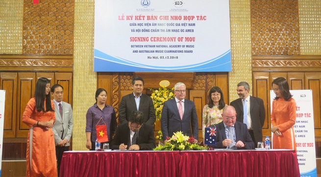 Vietnam, Australia sign music MOU