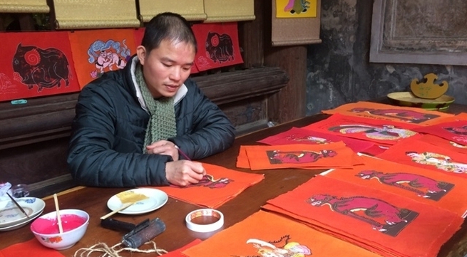 Traditional Tet space on display in Hanoi’s Old Quarter