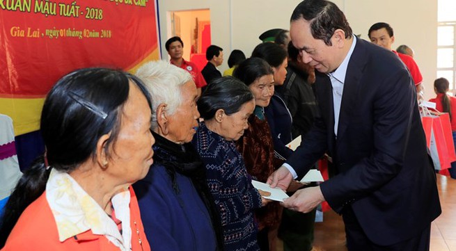 State President visits Gia Lai Province ahead of Tet