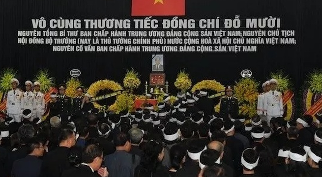 State memorial service held for former Party General Secretary Do Muoi