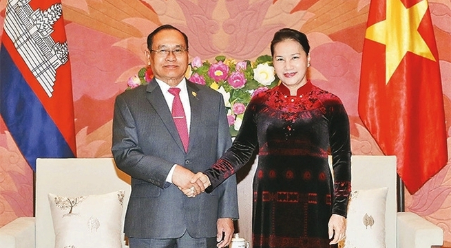 NA Chairwoman welcomes Cambodian Senate Vice President