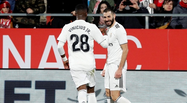 Benzema double seals Real Madrid's place in Copa semis