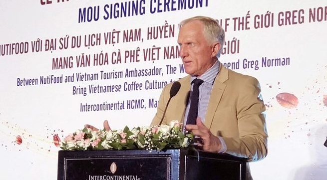 Golf legend, NutiFood ink deal to popularise Vietnamese coffee
