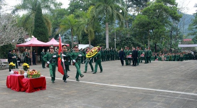 Remains of 11 unknown martyrs reburied in Ha Giang’s cemetery