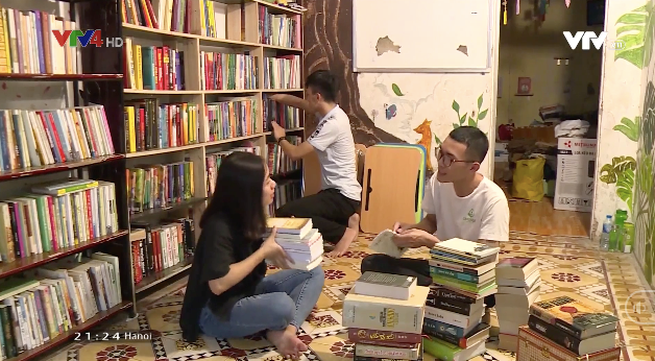 Young man builds free library on trust