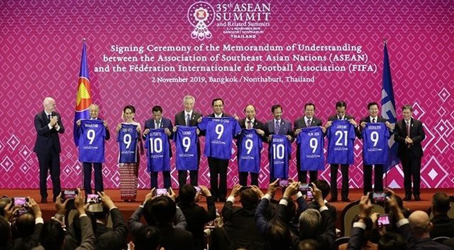 ASEAN, FIFA agree to cooperate to develop football in Southeast Asia
