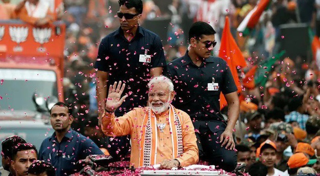 India election results: Modi claims landslide victory for BJP