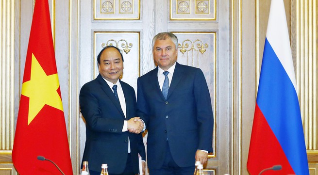 PM meets Russian State Duma Chairman