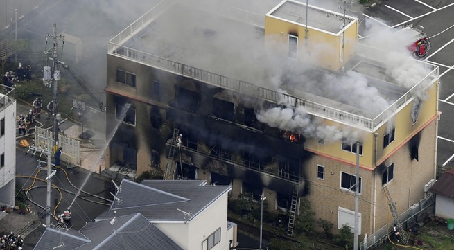 Kyoto Animation studio fire kills at least 25