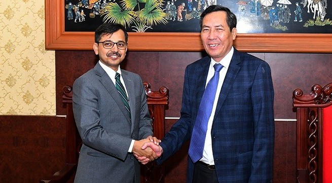 Nhan Dan Newspaper’s editor-in-chief welcomes visiting Indian ambassador
