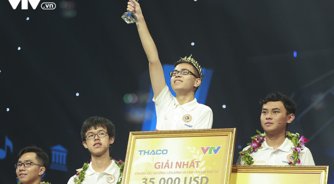 Tran The Trung from Nghe An wins Olympia competition 2019