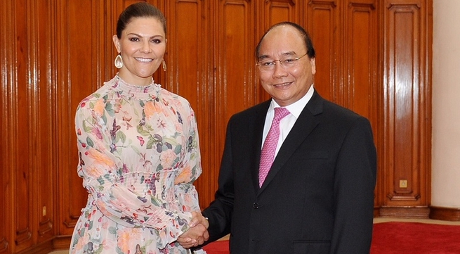 PM Nguyen Xuan Phuc hosts Swedish Crown Princess