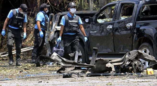Insurgent bomb attacks in Southern Thailand