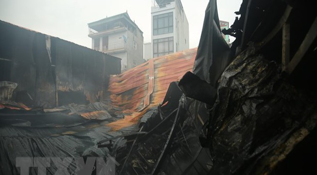 Eight people dead and missing in Hà Nội warehouse fire